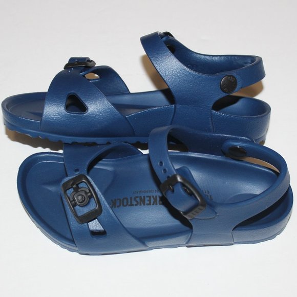 BIRKENSTOCK RIO NAVY EVA ANKLE STRAP SANDAL USK 11 - Picture 4 of 7